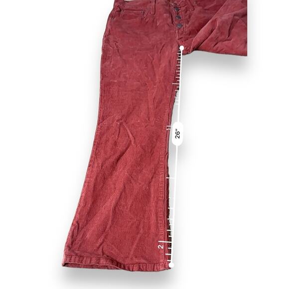 Madewell Cali Demi-Boot Jeans in Corduroy: Button-Front Edition Sz 30 NEW - Picture 15 of 15